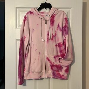 Old Navy Pink Tie Dyed Hoodie